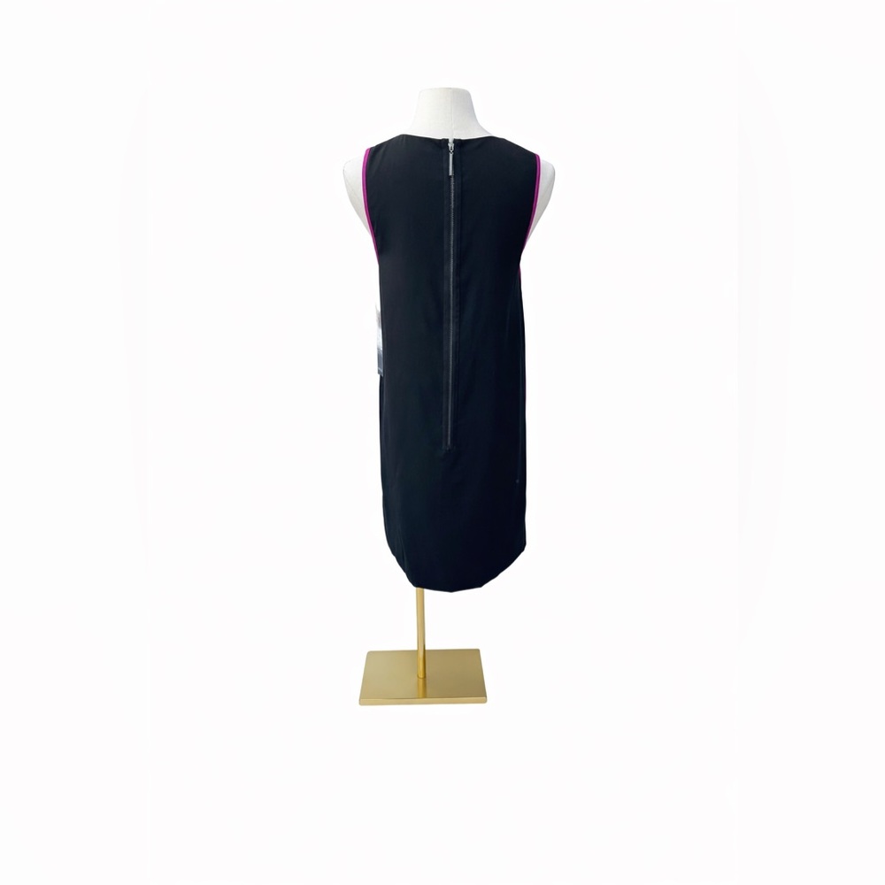 KENSIE Elegant Fuchsia Beaded Shift Sleeveless Embellished Cocktail Party Dress - Picture 4 of 16